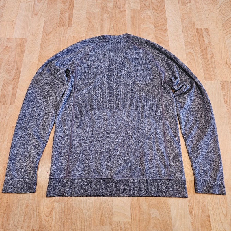 Lululemon Engineered Warmth Long Sleeve Crew Mens S Grey Merino Wool Athletic gallery