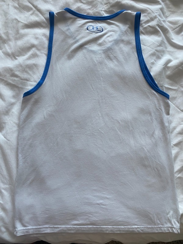 Under Armour Tank Top White USA Graphic Heat Gear Men's Size Medium 4th of July gallery