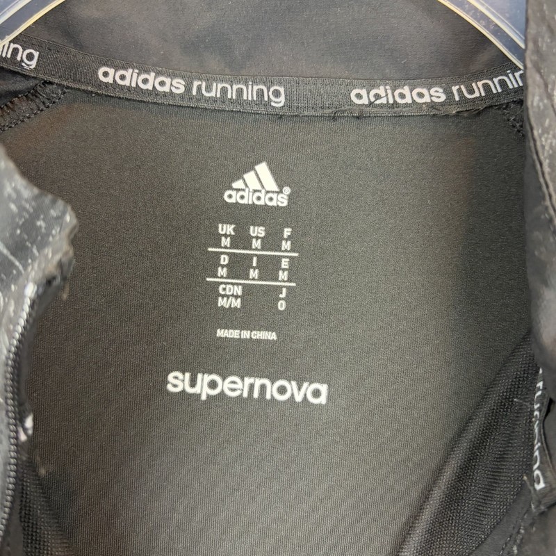 Adidas Running Performance Quarter Zip Mens Medium Training Pullover Black Golf gallery
