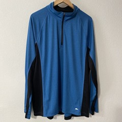 Roots73 Performance Pullover Men’s 2XL Long Sleeve 1/4 Zip Blue Black CDW Logo
