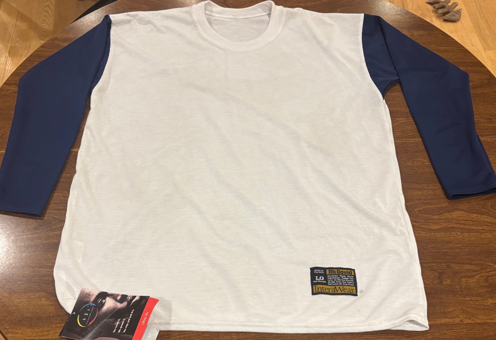 New McDavid Midweight Moisture Wick Baseball T-Shirt, L, 3/4 Compression Sleeve gallery