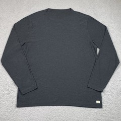 Vuori Strato Tech T Shirt Mens Size XL Gray Long Sleeve Performance Stretch *