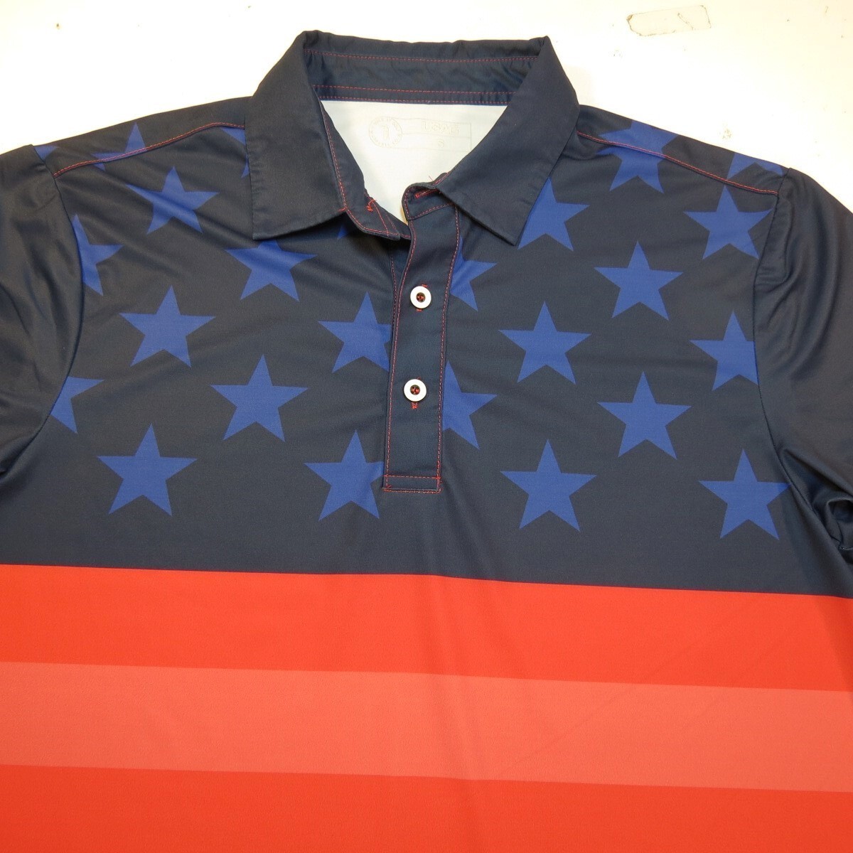 U SUCK AT GOLF USAG USA UNITED STATES AMERICA FLAG POLO SHIRT Mens S gallery