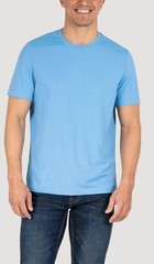 Soybu Men’s L Blue Athletic T-Shirt Lightweight Nylon Blend i1870
