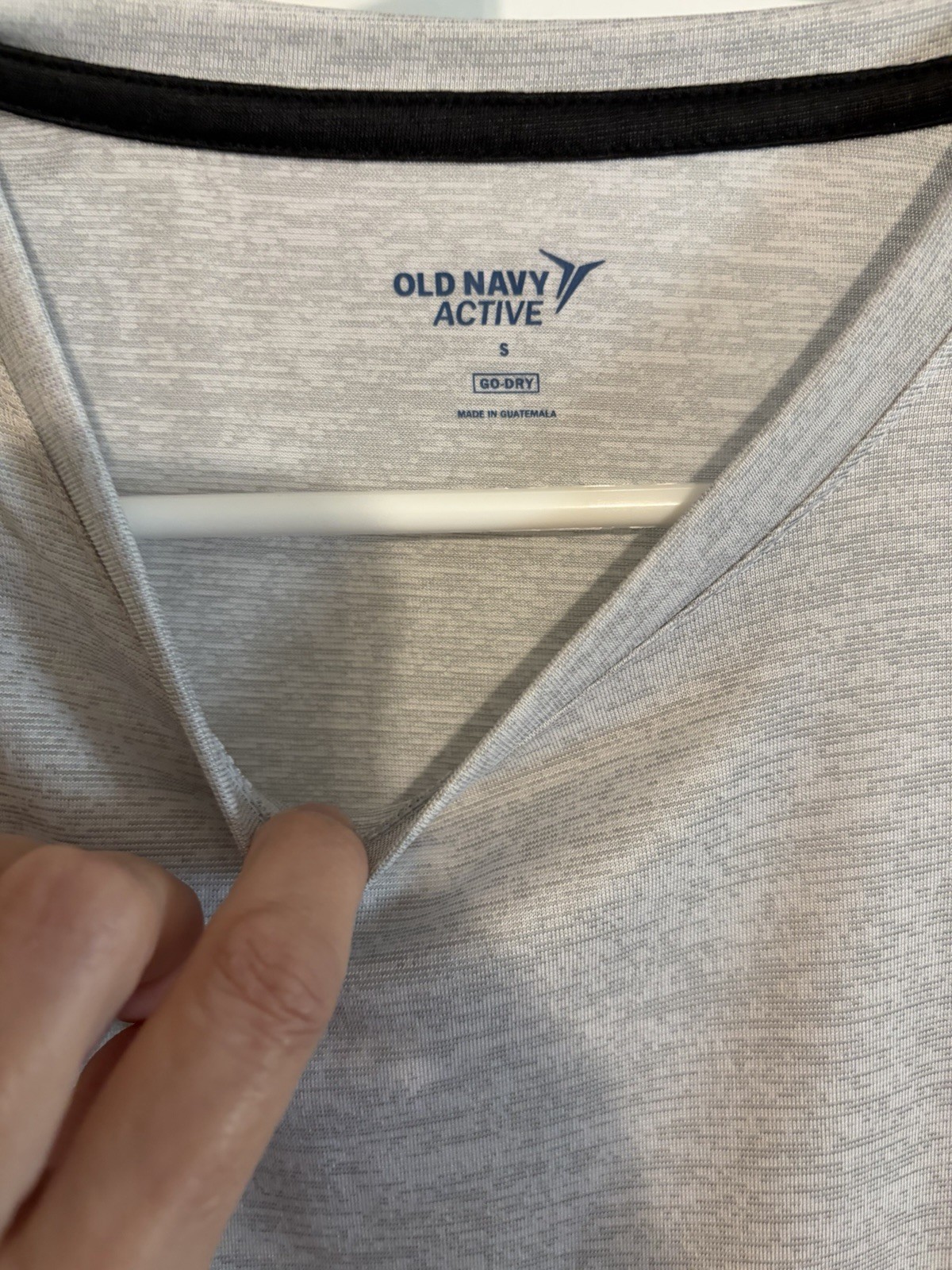 Old Navy Active Wear Gray with Black Stripes Men's T Shirt Size Small, Size S gallery