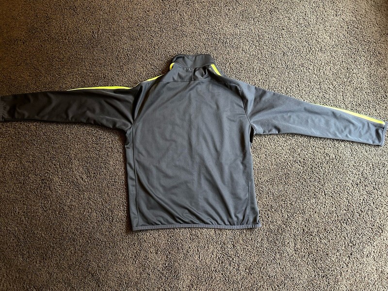 Nike 1/4 Zip Pullover Men’s L Large Black/Fluorescent Yellow Sweatshirt Jacket gallery