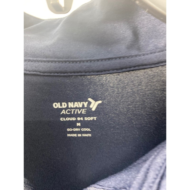 Old Navy Active Cloud 94 Soft Quarter Zip Pullover Navy Blue Mens Medium NWT gallery
