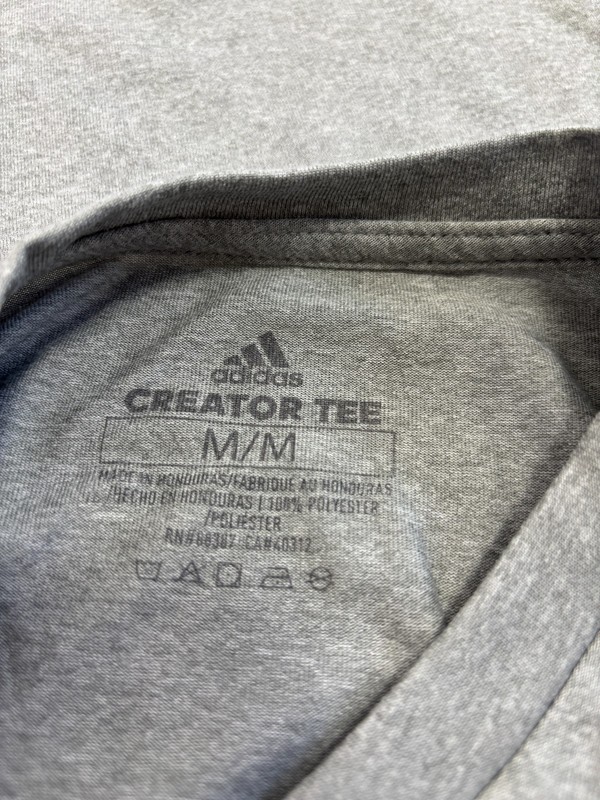 Adidas Men's Creator SS Gray Athletic Short Sleeve Tee Size M gallery