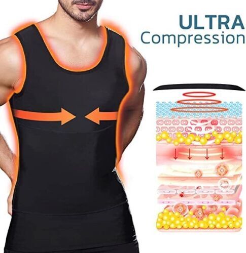 Men Gynecomastia Compression Tank Tops Sauna Sweat Vest Fitness Body Shaper Belt gallery