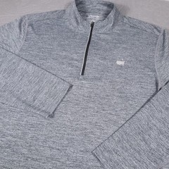 Masters Tech Active 1/4 Zip Pullover Mens XL Gray Golf Lightweight Stretch Top