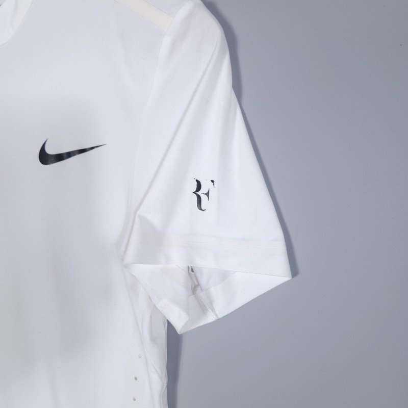 Nike Roger Federer RF 2015 Wimbledon Premier Henley Polo Tennis Shirt size S gallery
