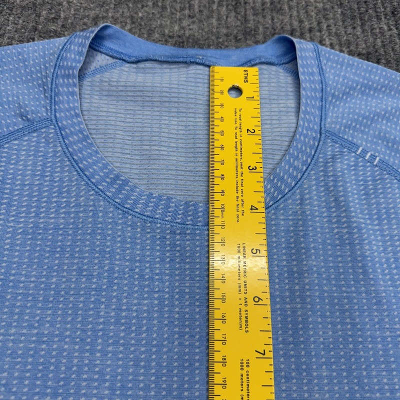 Lululemon Metal Vent Tech Shirt Mens M Blue Short Sleeve Gym Running Activewear gallery
