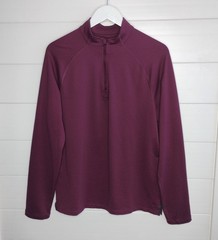 Rhone Session 1/4 Zip Pullover Mens M Purple Performance UPF 50+ Long Sleeve