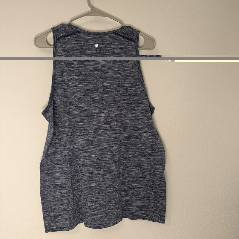 Lululemon Men’s Tank Get Outside Get Sweaty Navy No Size Tag Medium EST YT-1081 gallery