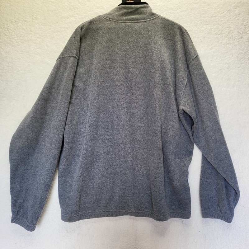 ESPN The Magazine mens XL gray 1/4 zip thermal pullover gallery