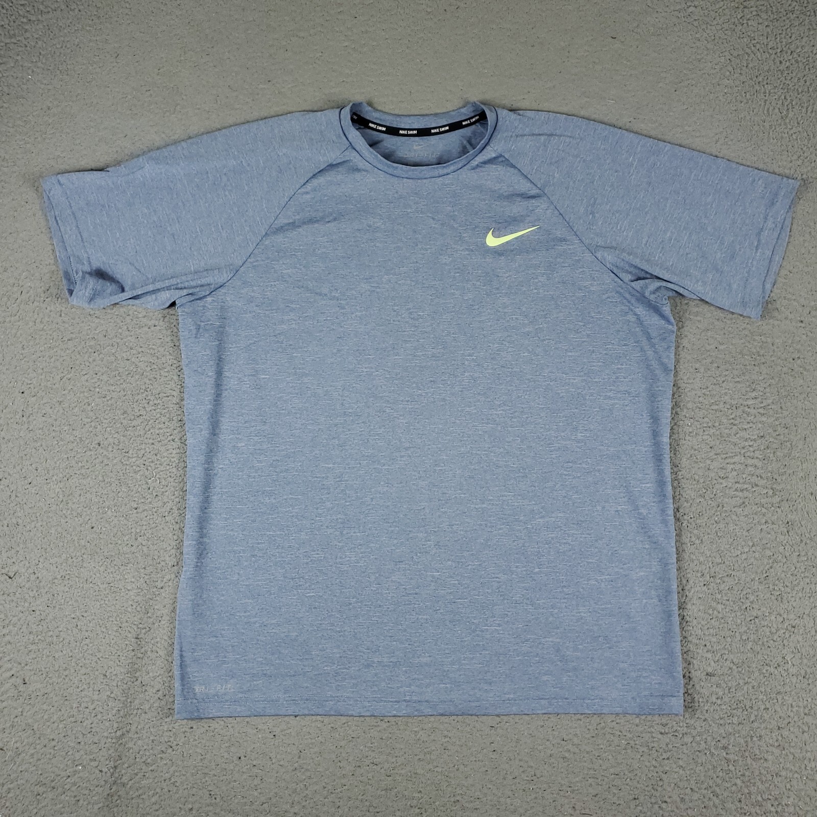 Nike T Shirt Mens Size Large Blue Swoosh Training Active Short Sleeve gallery