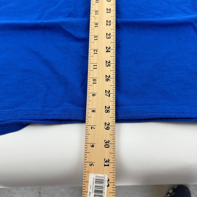 Gildan Ultra Cotton Tshirt Men Blue 2XL College Ready Believe gallery