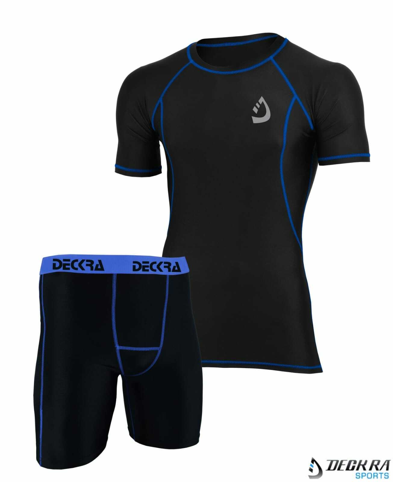 Mens Compression Shirt / Shorts Set Base Layer Cycling Running Gym Tight Boxers gallery