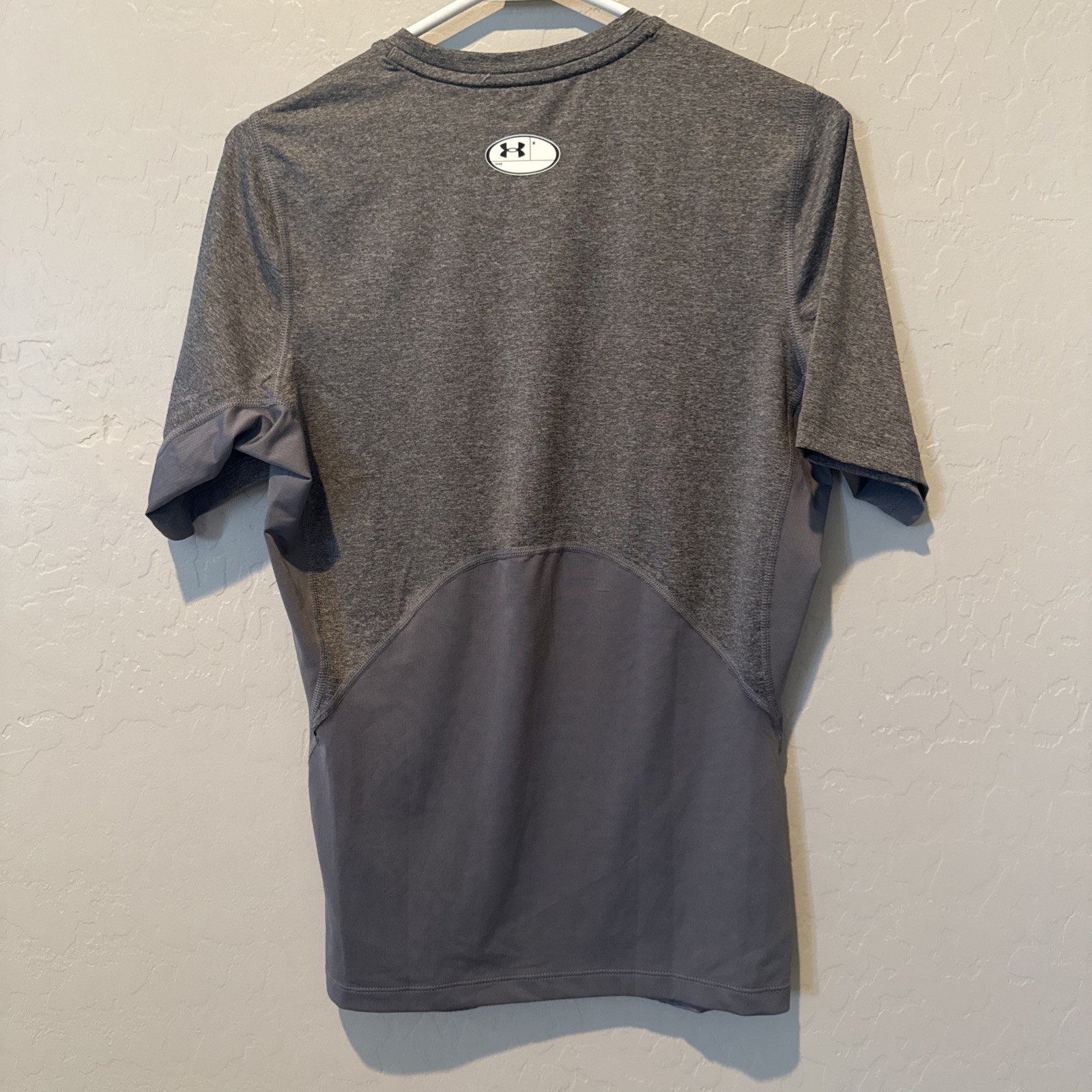 Under Armour Men's LG Gray HeatGear Short Sleeve Compression Shirt NWOT 1361518 gallery