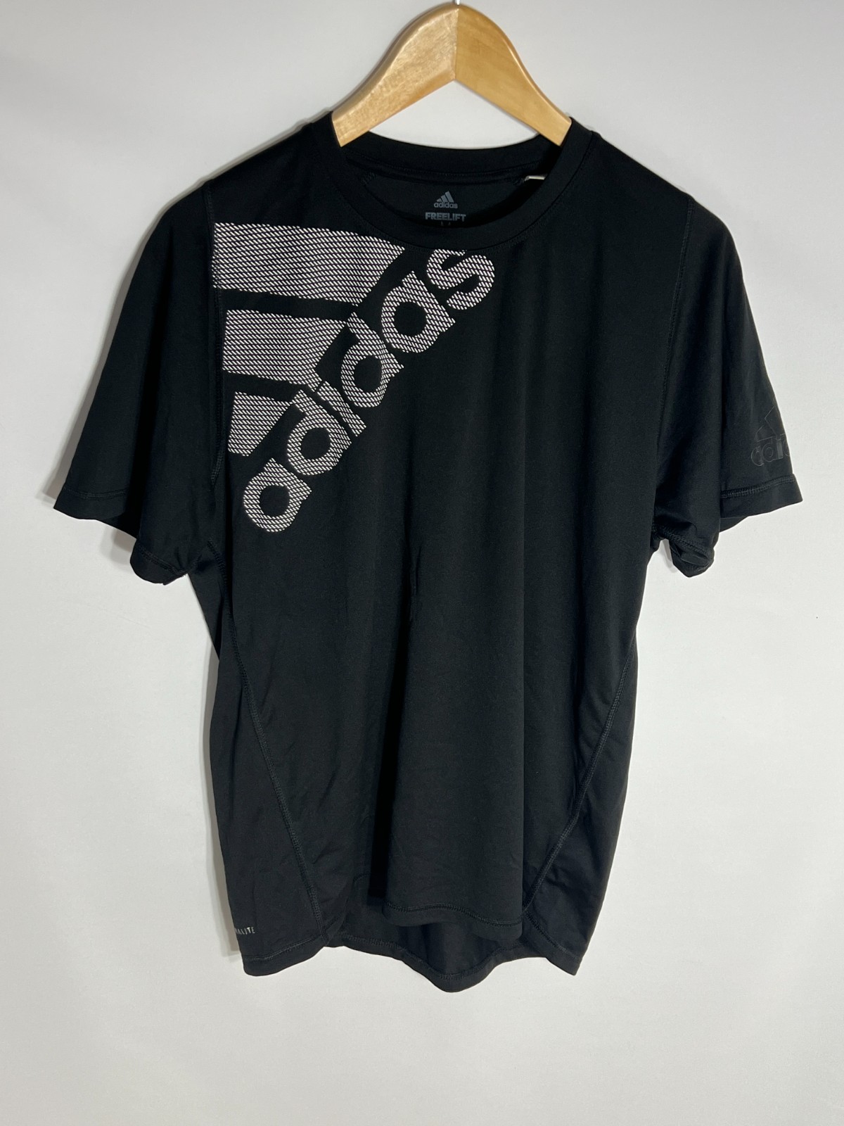 Adidas Workout T-shirt Freelift Climalite | Men's | Black/White | Medium | gallery