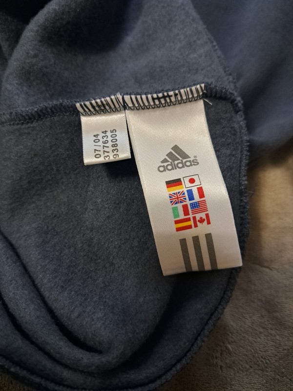 Adidas 2XL Quarter Zip Pullover Sweater Navy And Red gallery
