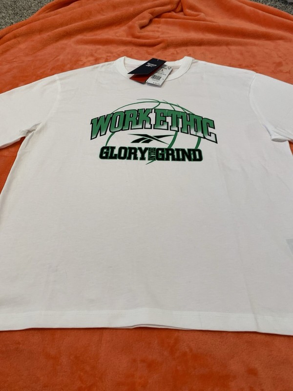 Reebok Shirt Size Large L Green Tee Short Sleeve Workout Fitness Crossfit Adult gallery