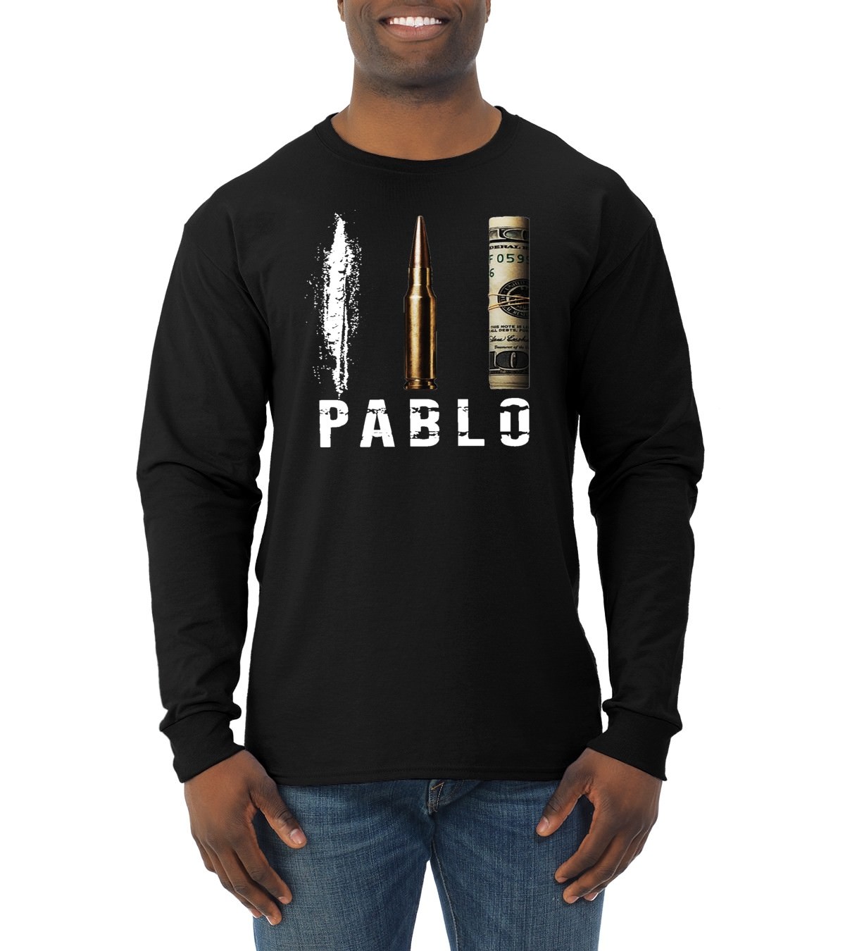 Pablo Escabar Long Sleeve Tshirt Narcos Culture Money And Drugs Shirt gallery