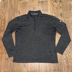 Kuhl Mens Alloy 1/4 Quarter Zip Grey Longsleeve Soft Lightweight Breathable 2XL