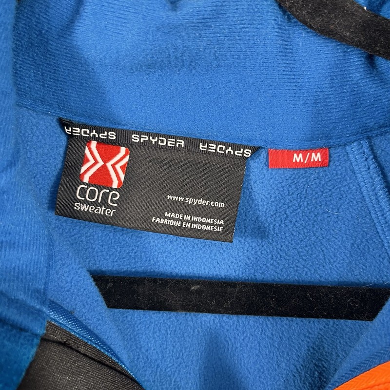 NEW SPYDER Outbound Pullover Sweatshirt Mens Medium 1/2 Half Zip Midweight Blue gallery