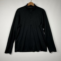 Patagonia Midweight Capilene Baselayer 1/2 Zip Polartec Men’s Large Black 44445