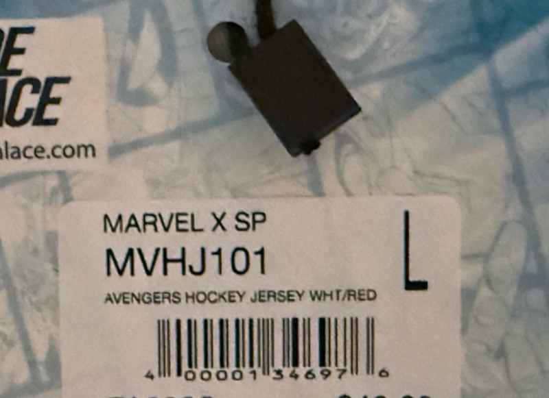Marvel By Shoe Palace The Avengers Hockey Men’s Jersey (White/Red) Size Large gallery