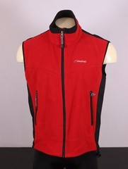 CLOUDVEIL Men’s Medium Wind Resistant Fleece Outdoors Vest -Red/Black MiUSA