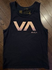 RVCA Lightweight Black Sleeveless Tank Top Artist Network Program Men’s S