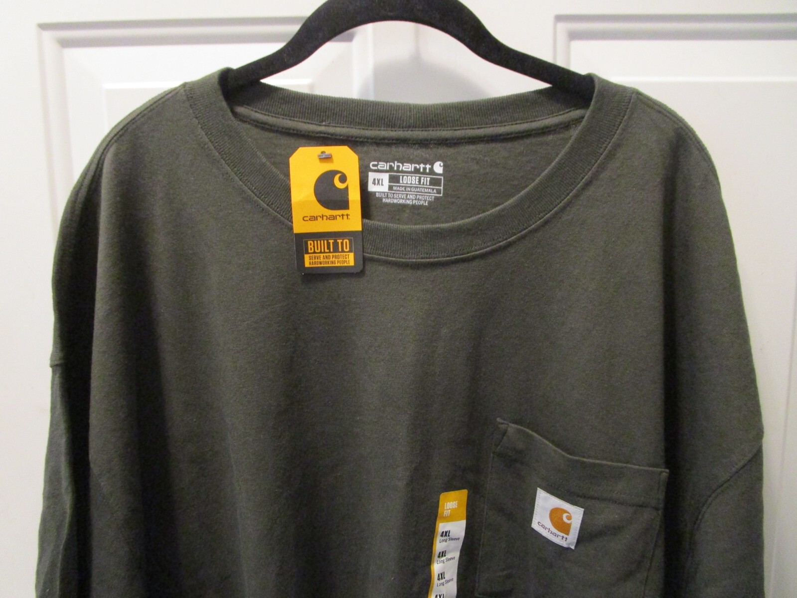 CARHARTT LOOSE FIT HEAVYWEIGHT POCKET L/S SHIRT IN PEAT SIZE 4XL NEW gallery