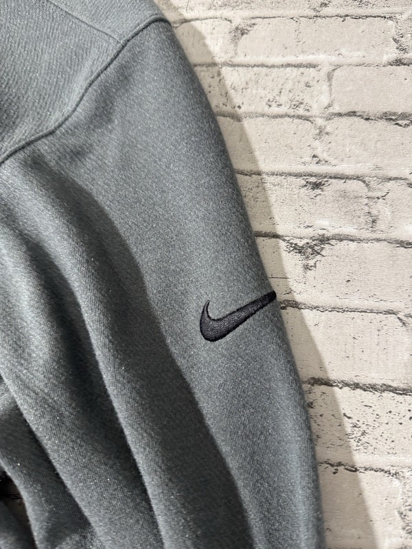 NEW Nike mens XL gray solid performance 1/4 zip pullover golf vest NWT gallery