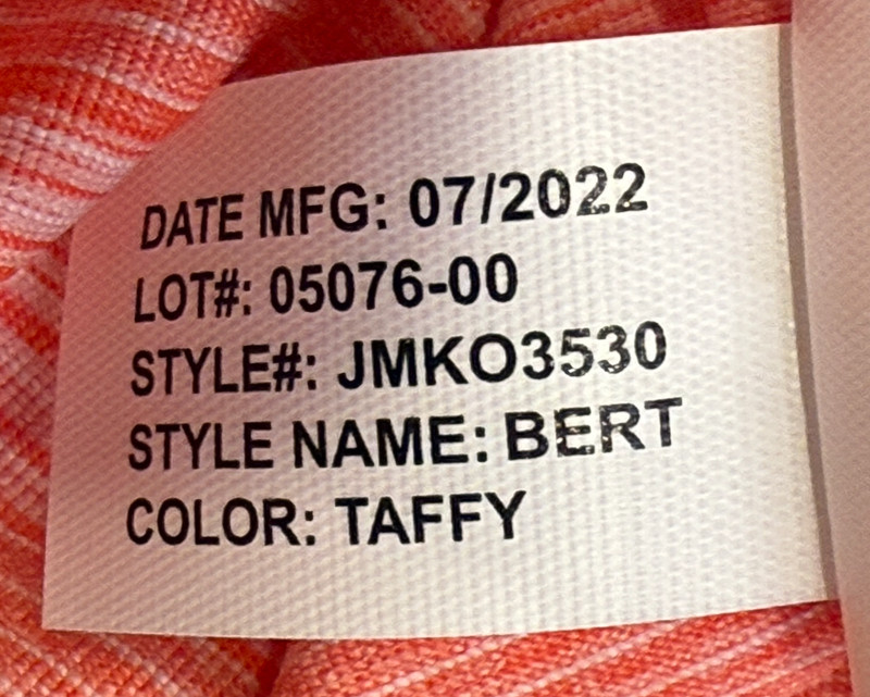 JOHNNIE-O TAFFY BERT PERFORMANCE 1/4 ZIP PULLOVER GOLF SHIRT JMKO3530 SZ M gallery