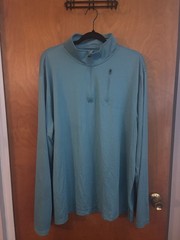 Ocean + Coast Ocean Advantage XXL Blue 1/4 Zip Mock Neck Long Sleeve Pullover