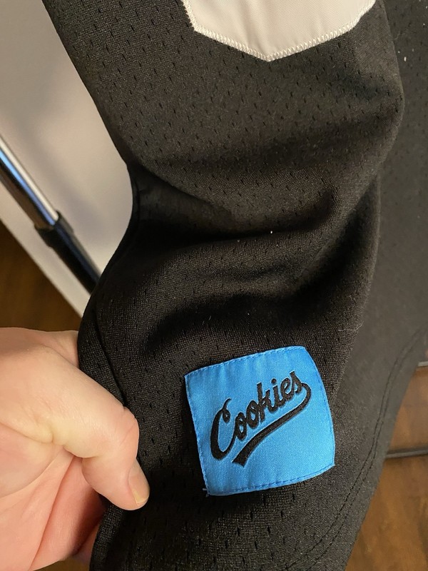 Cookies Put in Work Football Jersey Black Small #83 Embroidered gallery