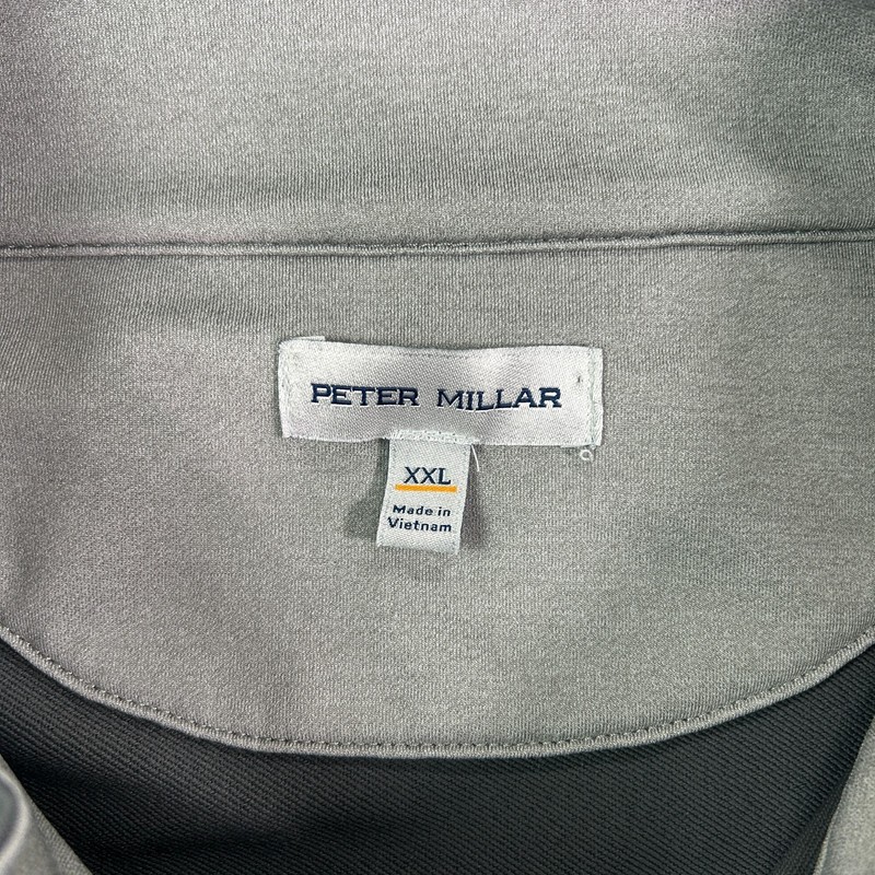 Peter Millar Galway Stretch Loop 1/4 Zip Vest Men's 2XL Grey Performance Stretch gallery