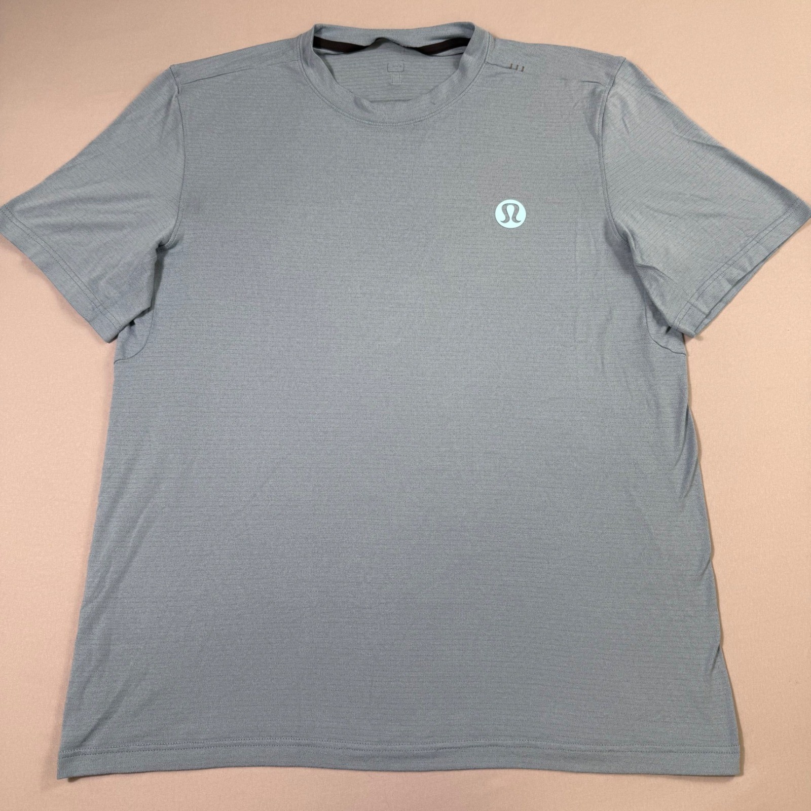 Lululemon License To Train Shirt Mens Large Blue Short Sleeve Performance Gym gallery