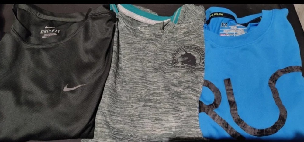 Athletic Shirt Bundle (3) Adidas, Nike, Under Armour Men's Small