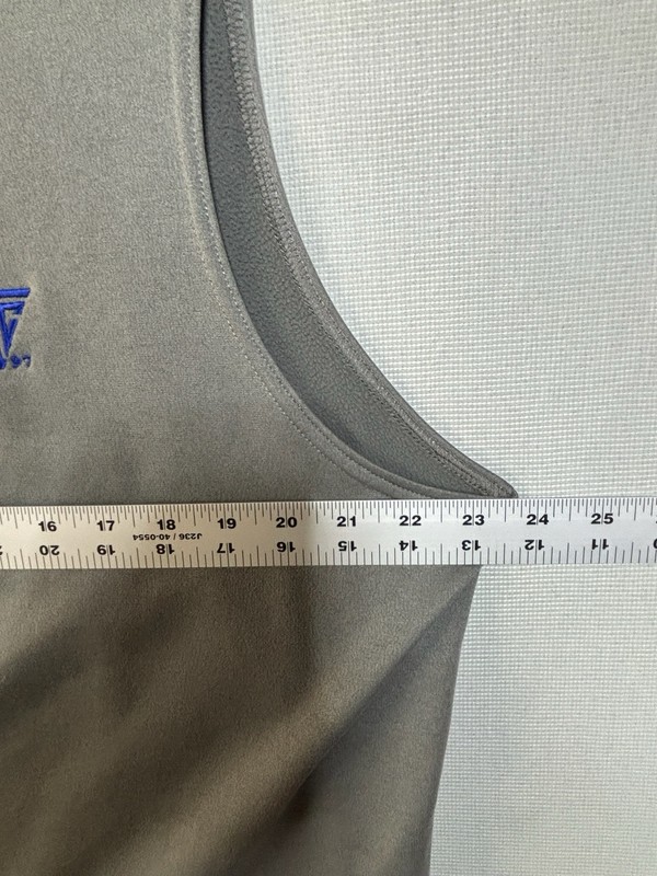 Peter Millar Vest Mens L Wicking Solid Gray Performance Quarter Zip Golf Logo gallery