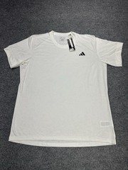 NEW Adidas Mens Shirt 2XL White Short Sleeve FreeLift Heat RDY Tennis Active