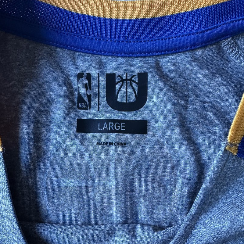 Golden State Warriors Klay Thompson #11 NBA Net-Dri T-Shirt Men’s Sz L Gray NWT gallery
