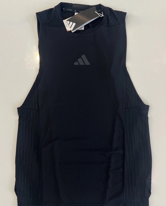 $40 ADIDAS Men’s Training Intensity Tank Top Size M Black JI8171 gallery