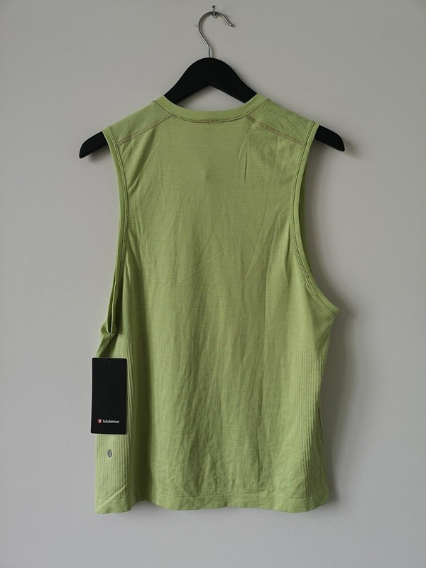 NWT LULULEMON NEMI/DWGN Lime Green Metal Vent Tech 2.0 Tank Top Men's XL gallery