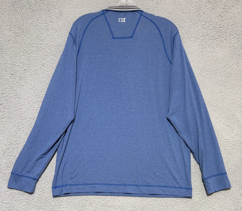 Cutter & Buck DryTec 1/4 Zip Pullover Mens Large Blue EMC Logo gallery