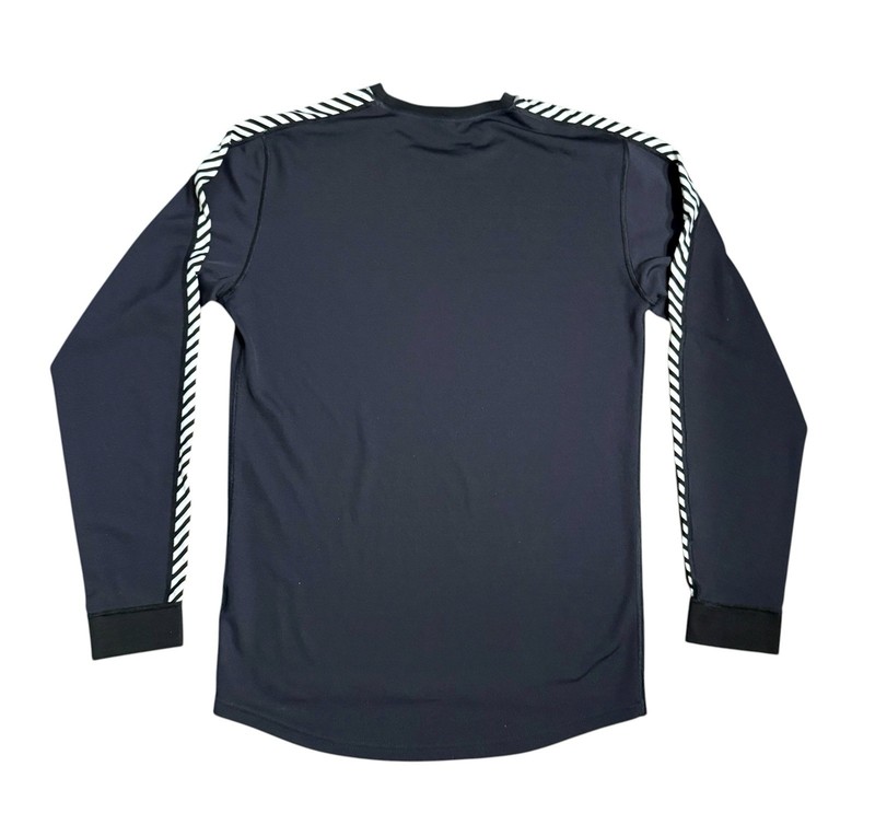 Helly Hansen Men's Lifa Base Layer Long Sleeve Crew Neck Stripe Sleeve Black XL gallery