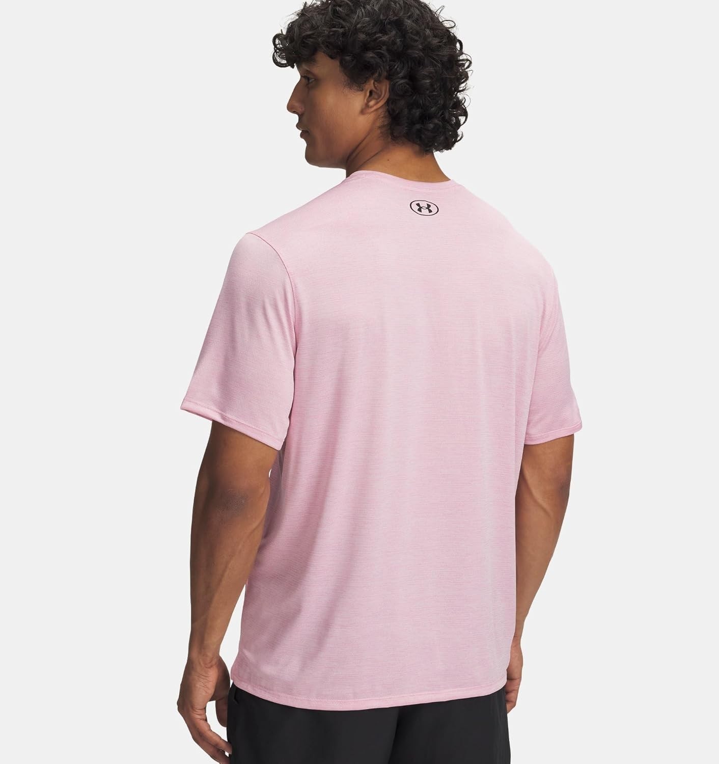Under Armour Men's UA Tech Vent Loose Fit Short Sleeve Running Shirt Pale Pink gallery