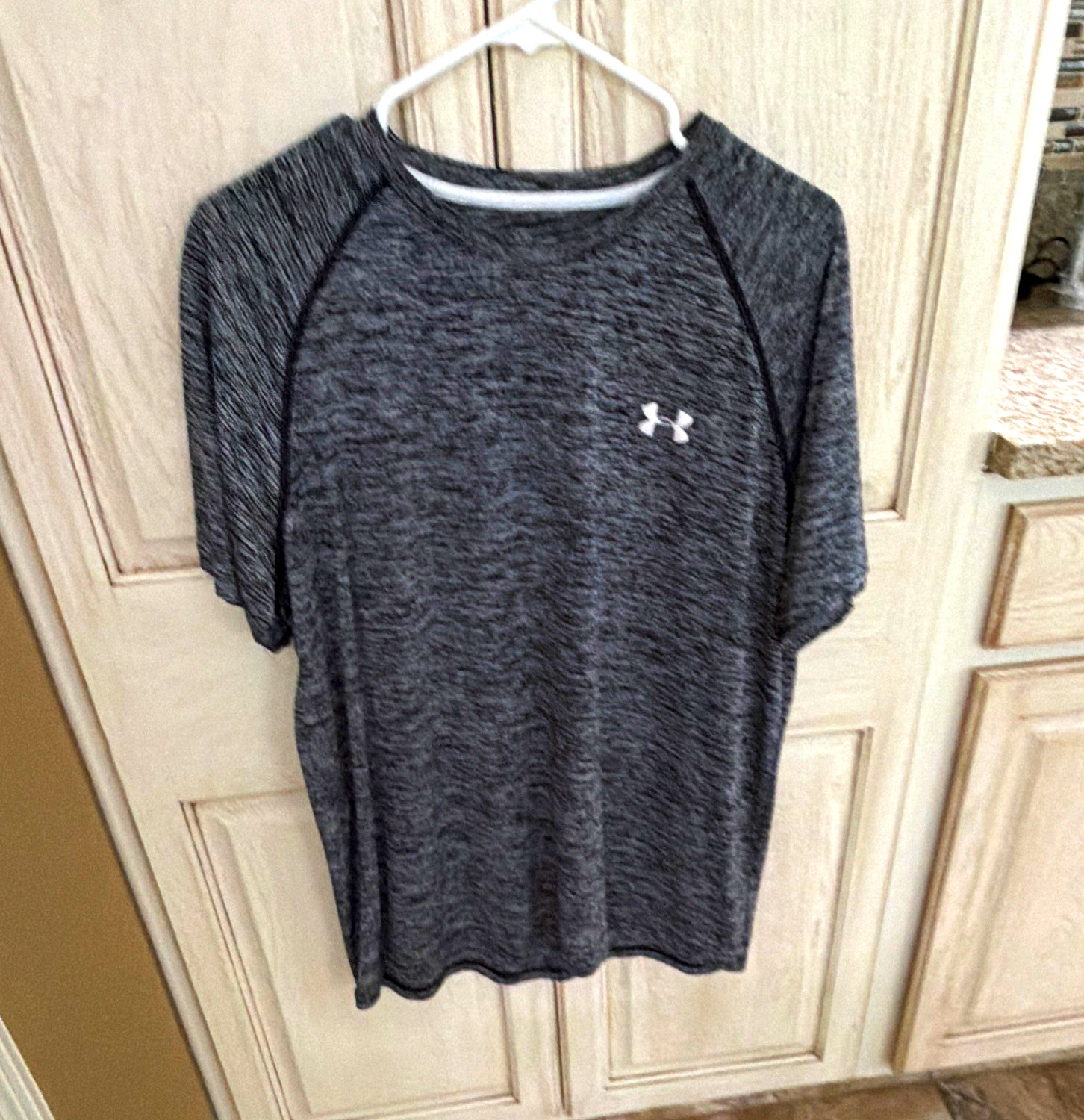 Under Armour UA Tech Men’s Loose Crew Neck T-Shirt Gray Short Sleeve LG/G/G gallery
